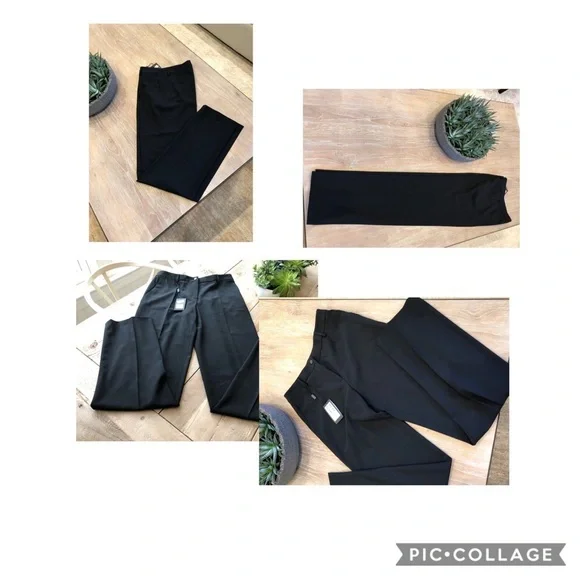 パンツ Giorgio Armani High-Waist Tailored Pants With Straight-Leg Giorgio Armani High waist Black straight leg pants